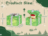 12in Motorized Pop-up Gift Box with Snowman, Outdoor Christmas Decorations with Motor & 60 LED 42683322