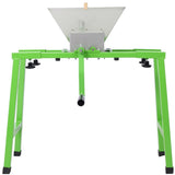 7L Manual Juicer Grinder with stand,Portable Fruit crusher with wheel Stainless Steel fruit Scratter W46563691