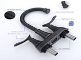 2-Handle 4-Inch Oil Rubbed Bronze Bathroom Faucet, Bathroom Vanity Sink Faucets with Pop-up Drain 95553144