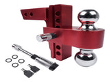 Adjustable Red Trailer Hitch Fits 2" Receiver 6" Drop Solid Tube Hitch 12500 LBS 16289842