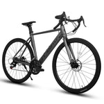 ZUN A28315-GRAY Mountain Bike , Fixed Forks, Steel Frame Disc-Brake for Men Women Mens Bicycle Adlut Bik W1856P189964