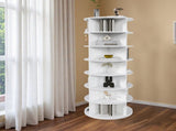Rotating Shoe Rack Tower, 7-Tier Spinning Storage Rack, Free Standing 360&deg Revolving Shoe 76765227