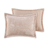 King/Cal King Crushed Velvet Sherpa Reversible Comforter Set B035129826