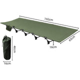 ZUN Ultralight Portable Folding Bed - Durable Aluminum Alloy Design for Seamless Camping, Hiking & 39822429