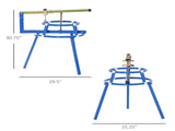 Tire Changer Stand Fit for 16-24in Tyres Motorcycle Tyre Changing Stand with Adjustable Bead Breaker 23781518