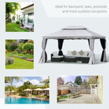 10ft x 13ft Patio Gazebo-Gray-AS 43902272