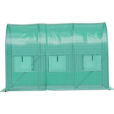 Walk-in Tunnel Greenhouse, 9.8 x 6.6 x 6.6 ft Portable Plant Hot House w/ Galvanized Steel Hoops, 1 W3280P326649