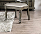 Glorious Classic Traditional Dining Chairs Gray Color Solid wood Leatherette Cushion Seat Set of 2pc B011115502