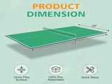 7ft Green Mid-Size Ping Pong Conversion Top Foldable & Portable Table Tennis Table Top for Indoor W1408P293380