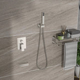 Shower System with Waterfall Tub Spout,12 Inch Wall Mounted Square Shower System with Rough-in W124381873