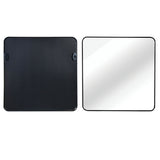 36in x 36in Inch Black Metal Framed Square Bathrrom Mirror for Wall. W2203P310398