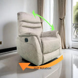 Rocking Swivel Recliner Chair for Living Room, 360 Degree Swivel, Adjustable Modern Reclining Chair, W1958P225885