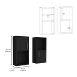 ZUN Oba 2-Pc Wall-Mounted Bathroom Medicine Cabinet with Open and Closed Storage B200P188846