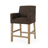 Upholstered 26 inch Counter Stool - Brown/Weathered Brown 71252.00BRN