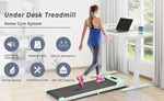 ZUN 2 in 1 Under Desk Electric Treadmill 2.5HP, Remote Control, Display, Walking Jogging Running Machine 60434265