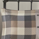 King/Cal King 6 Piece Herringbone Duvet Cover Set B03597354