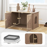 ZUN Cat Litter Box、Cat Litter Box Enclosure 29584062