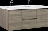 60" Floating Bathroom Vanity with Sink, Modern Wall-Mounted Bathroom Storage Vanity Cabinet with W1573P152707