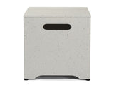 41*41*53.5cm Square Imitation Marble Color Gas Storage Garden Iron Side Table 34899564