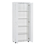 ZUN Storage Cabinet with Two Doors for Bathroom, Office, Adjustable Shelf, MDF Board, White 06525123