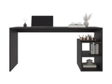 Benson Desk, 3 Shelves, Black Wengue B097P474292