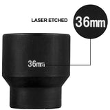 Drive Impact Socket Set,1/2" Drive 26-Piece 12-Point Shallow Metric Socket Set 61787251