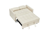 Modern velvet sofa, sofa pull-out bed, small love seat casual sofa with back, with pillow, pockets, 77444247