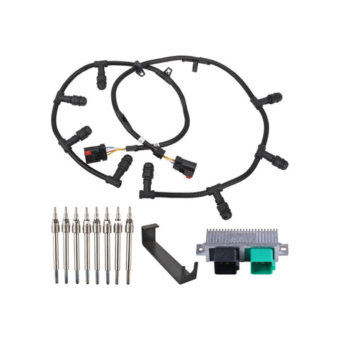 6.0L 2004-2010 Fit For Ford Diesel Glow Plugs Gasket & Glow Plugs MT030015 07589869