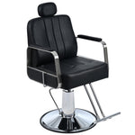 ZUN Premium Reclining barber Chair Salon Chair for Hair Stylist with Heavy Duty Hydraulic Pump, 360&deg; N753P181908B