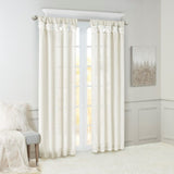 Twist Tab Lined Window Curtain Panel Pair B035129701