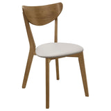Tan and Chestnut Curved Backs Dining Chair B062P153700