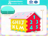 3D Puzzle Playhouse Mat for Kids 3, 30.4826.6731.75cm EVA Foam Interlocking Mat with Alphabet 65040618