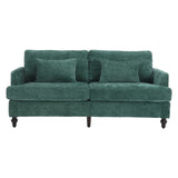 ZUN COOLMORE Mid Century Modern chenille Fabric Loveseat sofa, 2-Seat Upholstered Loveseat Sofa Modern W395P151896