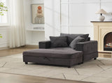 Chaise Lounge Chair Removable Storage Ottoman Accent Sofa Bed Upholstered Sleeper Couch Bed W1170P353053