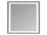 24x32" Black Tempered Mirror Dual LED Light Strips Front and Back LightingUnable ship on weekends, 02718327
