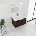 ZUN 30 Inch Bathroom Vanity With Resin Sink,Soft Close Doors,Float Mounting Design W999P204951