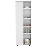 DEPOT E-SHOP Cary 67" H Kitchen Storage Cabinet With One Door, Five Interior Shelves and Five B097P167412