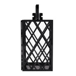 ZUN ANTON 18"H STAINLESS STEEL LANTERN 72189.00BLK