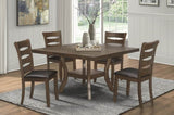 Transitional Style Unique Back Design Set of 2pc Wooden Side Chairs Brown Finish Dining Room B01156048