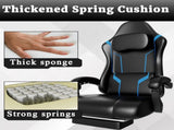 Ergonomic Gaming Chair, Video Game Chair with Pocket Spring Cushion and Footrest, Height Adjustable 41674895