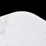 Small Coffee Table for Living Room,Modern Rock Beam Ceramic Coffee Table,Low Square Center Table W1911P268306