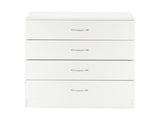 Modern Simple 4-Drawer Dresser White 02500867