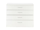 Modern Simple 4-Drawer Dresser White 02500867