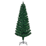 ZUN 7 FT Pre-lit Christmas Tree, Artificial Fiber Optic Christmas Tree with Lighted Top Star and 280 36344668