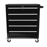 ZUN 5 Drawers Rolling Tool Chest Cabinet with Wheels, Tool Storage Cabinet and Tool Box Organizer for W1239137225