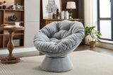 Oversized Swivel Accent Chair, 360 Swivel Barrel Chair, Papasan Chair for Living Room Bedroom W1752P172290