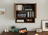 Wall-Mounted Storage Cabinet with Doors and Shelf. W331P532639