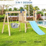Wooden Swing Set Toddler Slide 31100419