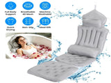 Full Body Bathtub Cushion with Detachable Lumbar Pillow, 4D Honeycomb Mesh Non-Slip Bath Mat with 93159022