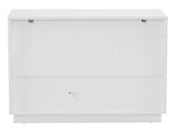 White P2 Particle Board and Density Board Wavy Pattern Drawer Front Three-Level Four-Drawer Bedside 33325680